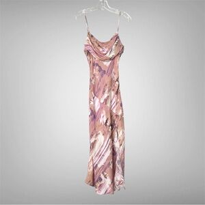 Hello Molly Full Time Glam Girl Midi Dress in Purple Size S